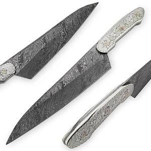 มีดเชฟเหล็กดามัสกัสเข้าเครื่องครัวแบบมืออาชีพ - Product Image 1