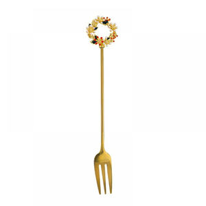 Fourchette à fruits en laiton fourchette de cuisine top vente fourchette en laiton pur de qualité supérieure fabricant ensemble de couverts en acier miroir - Product Image 5