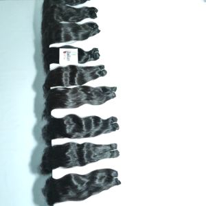 Extensions de cheveux vierges indiennes non traitées, alignées sur les cuticules, ondulations naturelles, styles bouclés, provenant de fournisseurs de confiance - Product Image 3