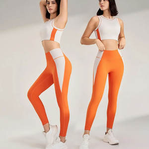 Conjunto de Yoga de 2 Piezas Transpirable y Ecológico Personalizable para Mujer con Logotipo Frontal y Cintura Elástica para Gimnasio, Correr y Entrenamientos en Casa - Product Image 2