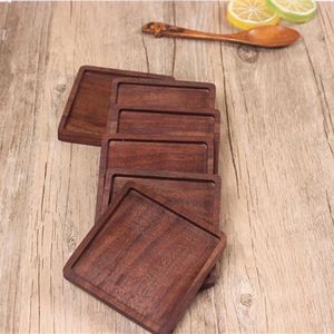 ที่รองแก้วไม้วอลนัทหรูหราชุดที่รองบนโต๊ะสำหรับป้องกันบนโต๊ะในร้านอาหารโรงแรมห้องครัวรับประทานอาหารห้องเด็กชา - Product Image 1