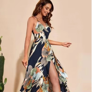 Robe indienne élégante en coton faite à la main, robe de soirée à la mode pour femme, tenue d'été pour mariée, cadeau personnalisé, robe en solde - Product Image 1