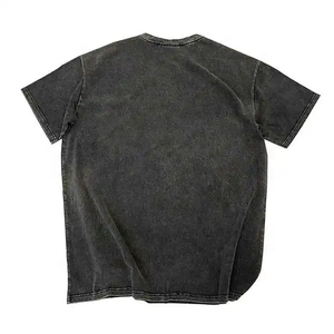เสื้อยืดผู้ชายไซส์ใหญ่แบบขายส่ง ผ้าฝ้าย 100% หนัก 280 กรัม ทรงวินเทจ ล้างสีแบบแอซิดวอช คอกลม แขนสั้น รับสั่งทำ - Product Image 3