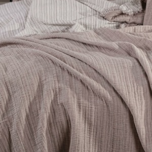 Guzide Efekt <b>Beige</b> 3-Piece Customized Classic Luxury Home <b>Bedspread</b> Set 100% Chenille Organic Woven Striped Wash - Product Image 4