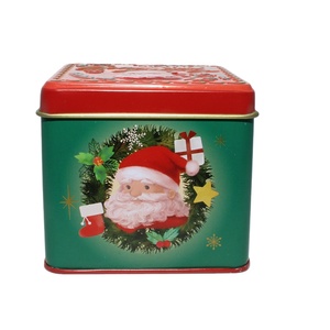 Latas Metálicas Decorativas con Patrón Cuadrado Vintage, Tapas Reutilizables, Embalaje para Regalos Festivos, para Chocolates, Matcha y Productos Horneados - Product Image 6
