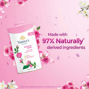 แป้งทาตัว Yardley London English Rose ออร์แกนิค กลิ่นหอมหรูหรา ขนาด 100 กรัม/250 กรัม สำหรับผู้หญิง ส่วนผสมจากธรรมชาติ บำรุงผิว - Product Image 4