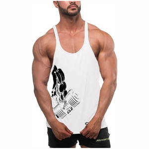ล่าสุดที่กําหนดเองพิมพ์ดิจิตอลเสื้อกล้ามสําหรับชายพอดีฤดูร้อนกล้ามเนื้อ Singlet เสื้อกั๊กแขนกุดขนาดบวก GYM ตัดเสื้อกล้ามผู้ชาย - Product Image 1