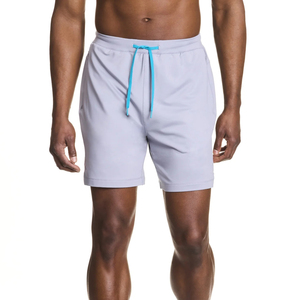 Shorts d'entraînement extensibles et respirants pour hommes avec poches zippées Shorts d'entraînement de fitness à séchage rapide pour hommes vente en gros - Product Image 4