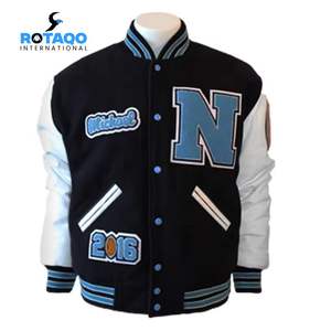 Volunboy <b>Kids</b> Baseball <b>Jacket</b> <b>Varsity</b> Letterman Coat Fall Winter Fleece Bomber Vintage Outerwear - Product Image 1