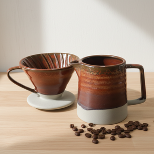 Ensemble de pot et de filtre en porcelaine durable de qualité supérieure multi-usages 3461008SETL-0.4 pour les amateurs de café - Product Image 6