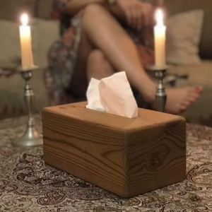 Boîte à mouchoirs en bois carrée personnalisée de qualité supérieure Meilleure conception tendance avec finition en bois de qualité de style fleur polie - Product Image 1