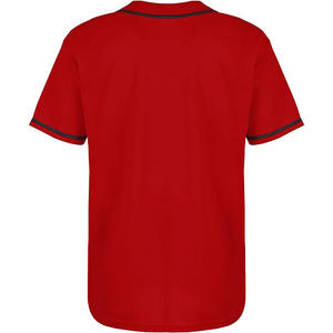 Camiseta de béisbol de nuevo diseñador personalizada, ropa deportiva, camisetas con botones y cuello en V, camiseta de béisbol por sublimación - Product Image 4