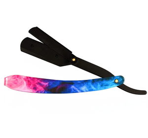 Rasoir droit avec logo OEM pour barbe de barbier rasage manche en bois - Product Image 2