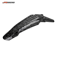 Garde-boue avant de moto JFGRACING en PP, aspect fibre de carbone avec veinage blanc par transfert d'eau, couleur personnalisée, pour Surron Light Bee tout-terrain