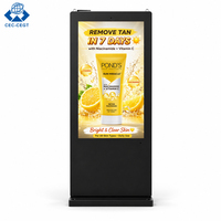 Pantalla Digital para Exteriores ZDHQ de 32-98 Pulgadas, Pantalla LCD de Alto Brillo, Señalización Digital, Pantalla Publicitaria Android para Exteriores