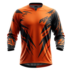 Camiseta de Manga Larga para Motocross, Personalizada, Ajustada, Jersey de Motocross, Ropa Deportiva Resistente, Ropa de Carreras de Motos - Product Image 4