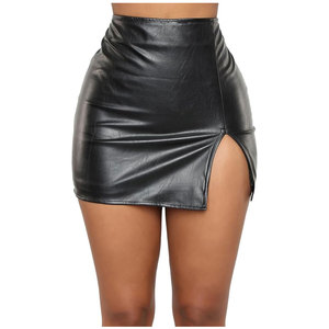 Faldas de Cuero Genuino de Alto Rendimiento para Mujer, Material Duradero, Textura Suave, Perfectas para Club y Fiesta - Product Image 1