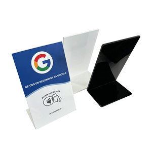 Support NFC en acrylique personnalisé avec impression UV et code QR pour <span class=keywords><strong>avis</strong></span> Google, affichage sans contact pour <span class=keywords><strong>avis</strong></span> Google, support de menu 13,56 MHz - Product Image 5