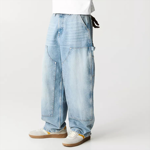 Custom <b>Mens</b> Cotton <b>Jeans</b> 100 % Denim Pants With Classic Fit Durable Stitching For Daily Wear And Streetwear - Product Image 4