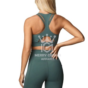 Ropa de gimnasio para mujer de primera calidad, Sujetador deportivo de Yoga sin costuras, ropa deportiva de entrenamiento lisa, características de talla grande - Product Image 5