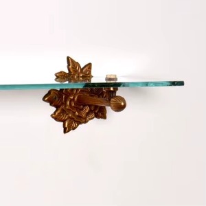 Hot Selling Bulk Traditional Golden Brass Bird Figurine Bracket for Wall <b>Shelves</b> for Bathroom Kitchen Kidroom - Product Image 5