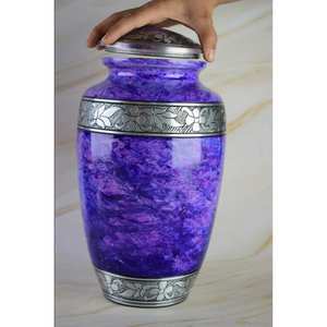 Handmade Brass Cremation <b>Urns</b> Indian Crafted Funeral <b>Jars</b> Premium Quality Memorial Accessories - Product Image 3