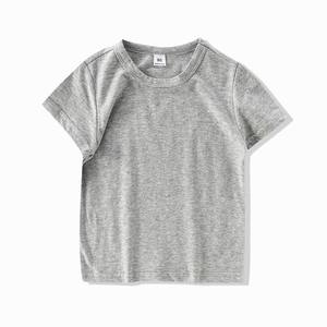 Camisetas de algodón 100% de alta calidad para niños, camisetas de varios colores para niños, Camiseta lisa con cuello redondo, camiseta Unisex para niños y niñas - Product Image 4