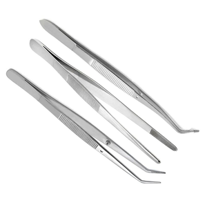 Set 3 Outils Dentaires Réutilisables Médicaux Dissection Pouce Pince À Épiler Pincettes Tissu Pakistan Made - Product Image 6