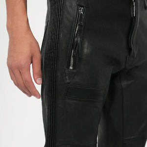 กางเกงหนังแฟชั่นสำหรับผู้ชายกางเกงหนังสีตามสั่งดีไซน์ล่าสุด - Product Image 5