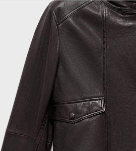 Dernier modèle de veste tendance pour femme Prix de gros Vestes tendance en cuir pour femme - Product Image 6