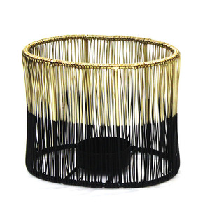 Classique or noir hexagonal métal porte-lumière votive 5x5x3 pouces intérieur extérieur fête décor maison bougeoirs bocaux - Product Image 3