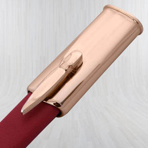 Funda Decorativa para Espada de los Caballeros Templarios Masónicos, Hoja de Acero de Damasco con Borde Dentado, Mango de Latón, Personalizable OEM, para Cosplay - Product Image 4