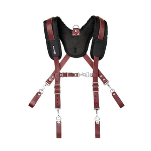 Vente en gros de nouvelles bretelles en cuir pour hommes à la mode design mince et moderne sangle élastique réglable bretelles à clipser pour des tenues élégantes - Product Image 1