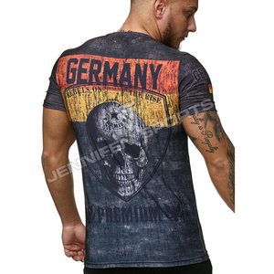 Camiseta Deportiva Informal para Hombre, Personalizada al por Mayor con Logotipo de Marca, de Poliéster/Algodón, Transpirable, Ligera, de Secado Rápido, con Impresión Totalmente Personalizada - Product Image 4