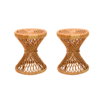 Premium Durable Rattan Bench Vielseitige stilvolle Sitzmöbel für Wohnzimmer Schlafzimmer oder Hotel Zeitgenössisches Design