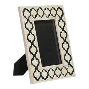 Marco de Fotos de Incrustaciones de Hueso Premium Hecho a Mano por Artesanos Expertos |   Elegante Marco Decorativo para Cuadros para el Hogar y el Interior de Hoteles - Product Image 1