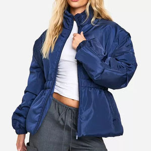 Chaqueta acolchada con capucha transpirable para mujer, ropa de abrigo ligera acolchada para viajes en la nieve y uso al aire libre - Product Image 4