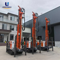 UNIQUEMAC Foreuse de puits d'eau portable économique 150m 200m 260m 300m, machine de forage hydraulique diesel