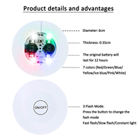 Dessous de verre à LED pour service de bouteille Sparklers Tequila Luces Drink Coaster Wine Bottle Lights up Coaster for Drinks Led Sticker