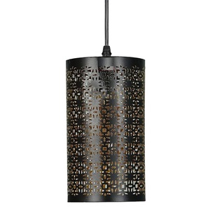 Iron Metal <b>Shade</b> Round Shape Black Etching Metal Lamp Pendent <b>Lighting</b> Lamp <b>Shade</b> Chandelier <b>Ceiling</b> Fixture - Product Image 1