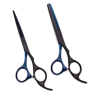 Ensemble de ciseaux de coiffure de coiffeur de vente chaude minimaliste pour les salons de coiffure professionnels Design fin japonais pour une coupe lisse - Product Image 4