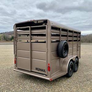 รถพ่วงสำหรับปศุสัตว์ จัดส่งฟรี ยี่ห้อคุณภาพสูง ขนาด 6x16 16' รับน้ำหนักได้ 7K GVWR ทนทาน พร้อมส่วนประกอบไฮดรอลิกหลัก รองรับน้ำหนัก 2001-3000 กก. ผลิตในประเทศ PL - Product Image 6