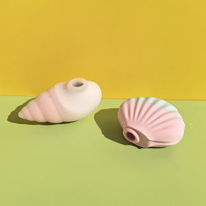 GINYA yeni Patent sevimli kabuk Mini vibratör kadın klitoral emme stimülatörü meme masaj aleti seks oyuncakları kadınlar için emme oyuncak - Product Image 4