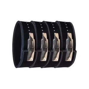 MEJOR Cinturón de levantamiento de pesas de doble punta de cuero genuino para hombres Cinturón de potencia de doble punta de cuero blanco Gimnasio Culturismo 4 pulgadas 10 MM - Product Image 4