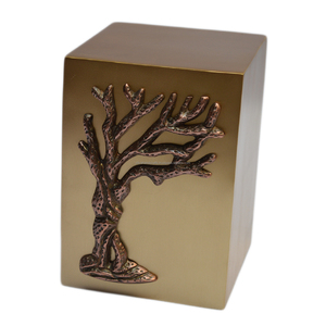 Luxury <b>Stone</b> Square <b>Memorial</b> Urns With Metal Combo Design Home Decor Keep Sake Urns Best Funeral Supplies Pet Urns - Product Image 2
