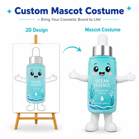 Costume de mascotte gonflable personnalisé, produit OEM ODM, costume de personnage avec logo personnalisé pour les événements de promotion de marque