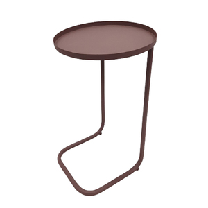 Muebles de sala de estar, mueble de diseño único, color violeta, hierro, Metal, mesa lateral de lujo, acabado violeta, superventas - Product Image 1