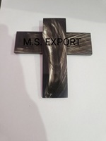 Écailles de corne de buffle polies sur mesure de haute qualité, motif rayé doré, matériau artisanal en corne naturelle, durable et fait main