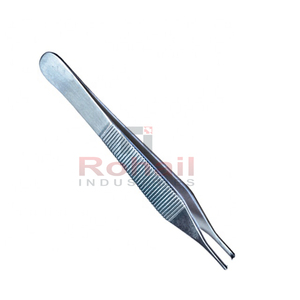 Adson เนื้อเยื่อคีมสแตนเลสที่มีคุณภาพพรีเมี่ยมโดยอุตสาหกรรมโรฮาล RI-DI-0223 - Product Image 1