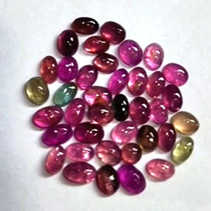 350ชิ้นของทัวร์มาลีนธรรมชาติ5x3 5x4 6x4 7x5 8x6มม. ลูกแพร์รูปไข่3-6มม. กลม Cabochon 205 CTS มาก iroc ขายอัญมณีเรา $164 - Product Image 1